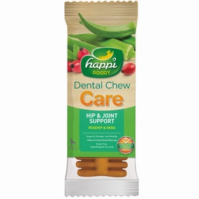 10 FOR $15: Happi Skippi (Doggy) Care Rosehip & Okra Hip & Joint Support Grain-Free Dental Dog Chew 25g no pull dog harness nylon dog leash dog walking set dog vest harness pet lead