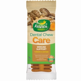 10 FOR $15: Happi Skippi (Doggy) Care Turmeric & Shiitake Immune Support Grain-Free Dental Dog Chew 25g no pull dog harness nylon dog leash dog walking set dog vest harness pet lead
