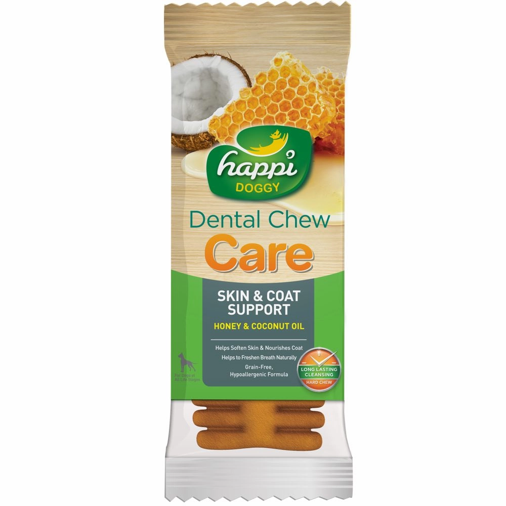 10 FOR $15: Happi Skippi (Doggy) Dental Chew Care Honey & Coconut Oil Skin & Coat Support 25g no pull dog harness nylon dog leash dog walking set dog vest harness pet lead