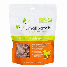 10% OFF (Exp 15Dec25): Smallbatch Chicken Hearts Freeze Dried Cat & Dog Treats 3.5oz cat snacks catnip treats healthy cat food cat reward treats low calorie cat food