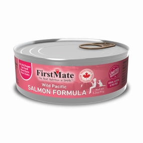 10% OFF: FirstMate Grain Free Wild Salmon Formula Canned Cat Food 91g cat general supplies cat toys cat grooming cat food cat litter