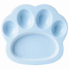 10% OFF: PetDreamHouse PAW 2-In-1 Mini Interactive Slow Feeder For Cats & Dogs (Baby Blue Paw) cat leash cat bowtie cat hat cat bandana cat costume
