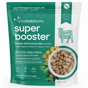 10% OFF: Smallbatch Super Booster Freeze Dried Lamb Bites Cat & Dog Treats 7oz cat snacks catnip treats healthy cat food cat reward treats low calorie cat food