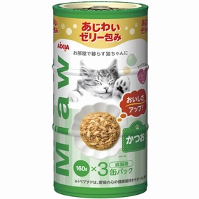 12% OFF: Aixia Miaw Miaw Skipjack Tuna Canned Cat Food 160g x 3 cat food cans soft cat food high protein cat food natural cat food senior cat food