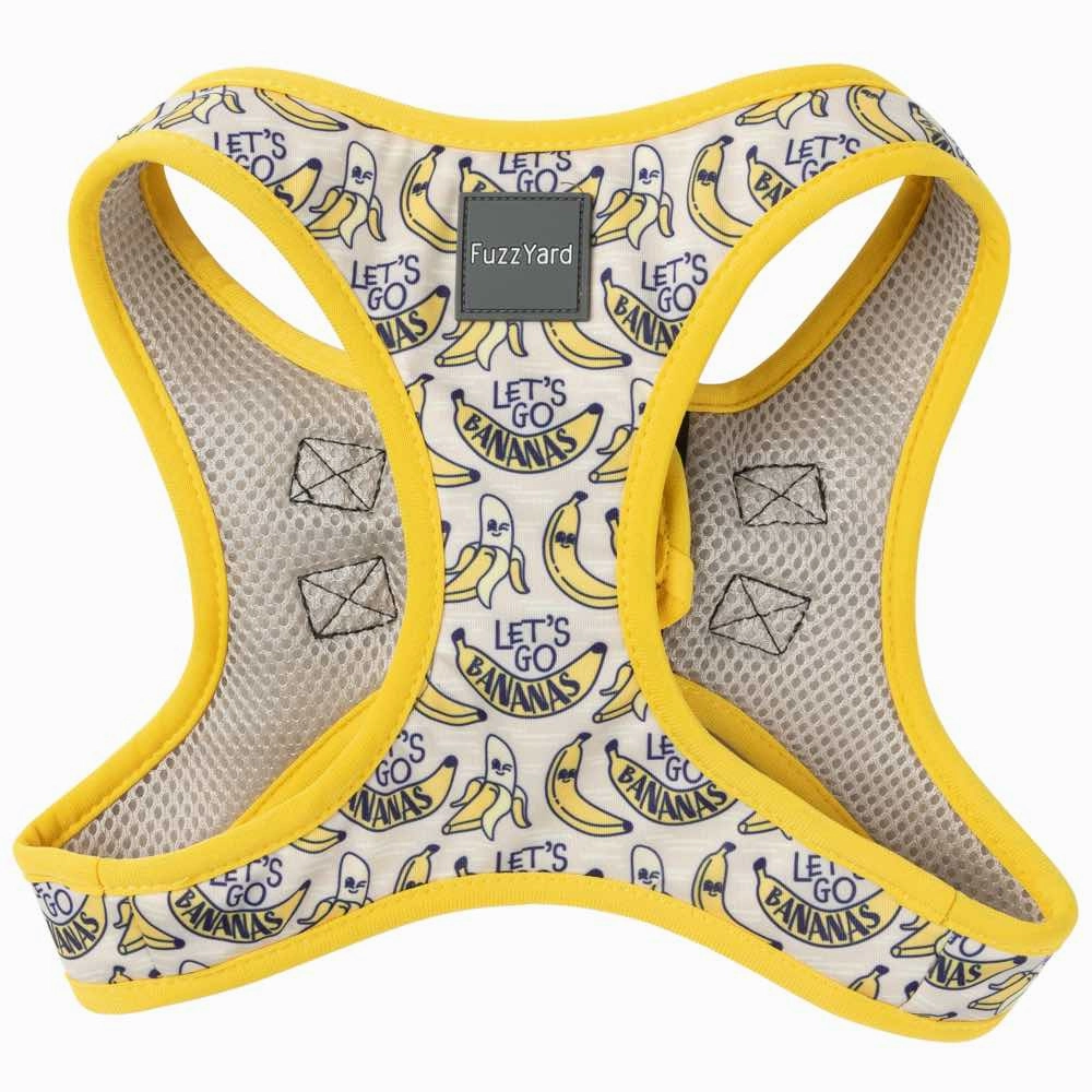 15% OFF 'M': FuzzYard Step-In Dog Harness (Go Bananas) grain free dog food natural dog biscuits high protein dog food dog food pack dog meat sticks