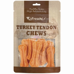 15% OFF: AFreschi Turkey Tendon Pressed Bone Dog Chews 110g dog grooming shampoo collar crate feeding supplies