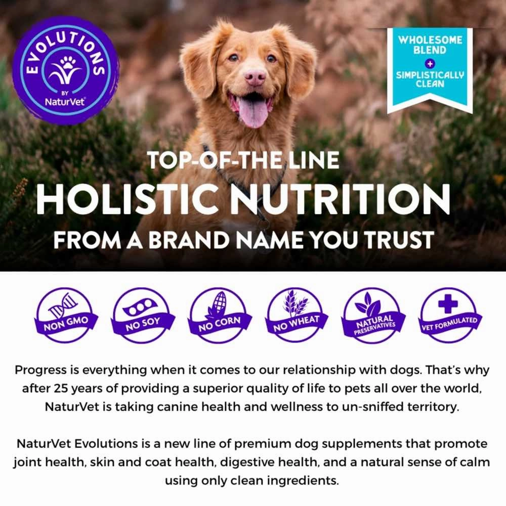 15% OFF (Exp May 25): NaturVet Evolutions Anchovy   Allergy & Joint Support Supplement Chews For Dogs 90ct