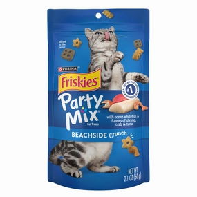 15% OFF: Friskies Party Mix Beachside Crunch Cat Treats 60g cat grass snacks cat grass planter cat digestive aid catnip spray cat herbal treats