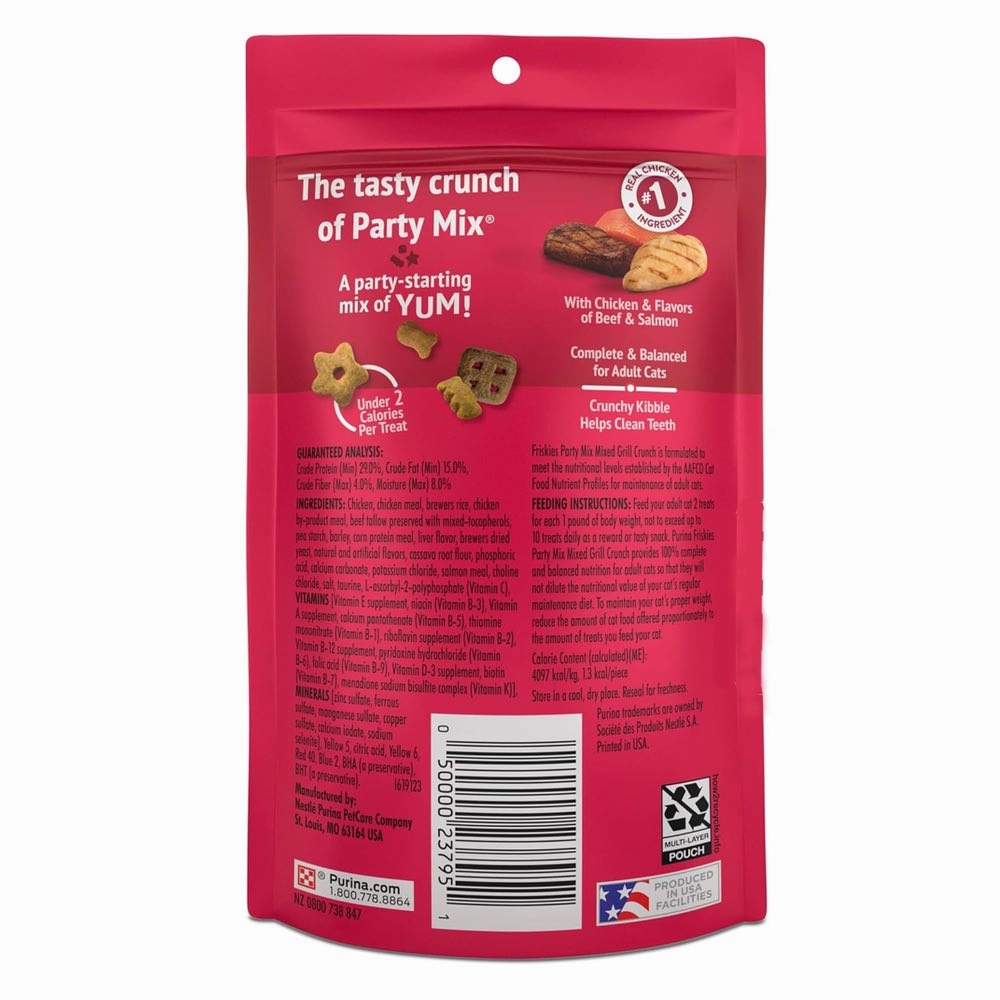 15% OFF: Friskies Party Mix Mixed Grill Cat Treats 60g