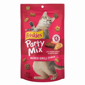 15% OFF: Friskies Party Mix Mixed Grill Cat Treats 60g cat general supplies cat toys cat grooming cat food cat litter