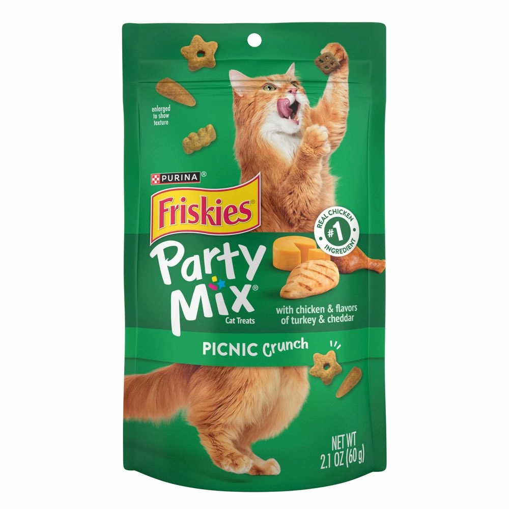 15% OFF: Friskies Party Mix Picnic Crunch Cat Treats 60g cat general supplies cat toys cat grooming cat food cat litter