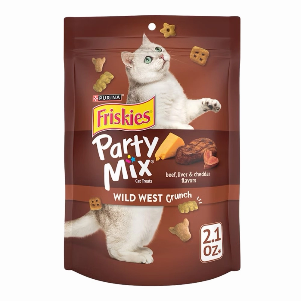 15% OFF: Friskies Party Mix Wild West Crunch Cat Treats 60g dog chew toys dog dental chews durable chew toys puppy chew toy bone chew