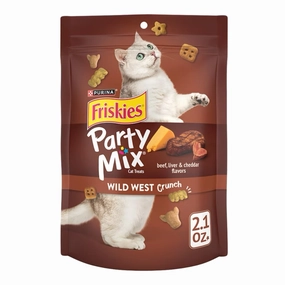 15% OFF: Friskies Party Mix Wild West Crunch Cat Treats 60g dog chew toys dog dental chews durable chew toys puppy chew toy bone chew