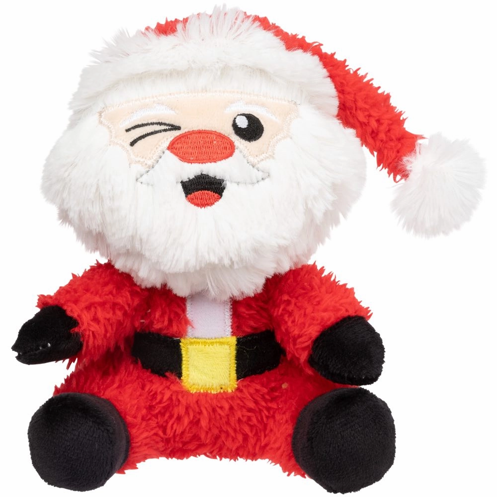 15% OFF: FuzzYard Christmas Kris Kringle Plush Dog Toy (Small) dog puzzle toy dog slow feeder dog treat ball dog brain toy dog feeder toy