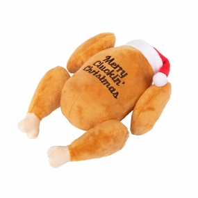 15% OFF: FuzzYard Christmas Merry Cluckin' Christmas Plush Dog Toy dog puzzle toy dog slow feeder dog treat ball dog brain toy dog feeder toy