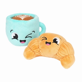 15% OFF: FuzzYard Croissant & Cappuccino 2 Pcs Dog Toy dog puzzle toy dog slow feeder dog treat ball dog brain toy dog feeder toy