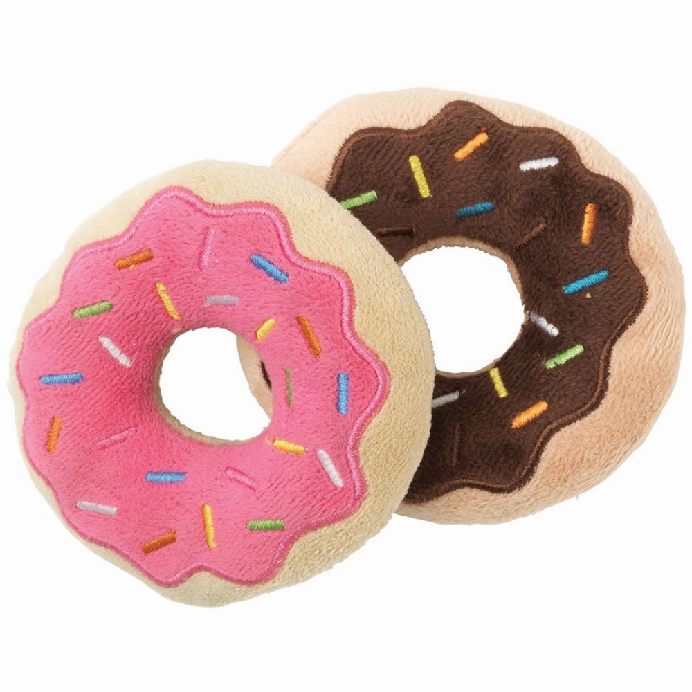 15% OFF: Fuzzyard Donut Plush Dog Toy (2pcs) dog puzzle toy dog slow feeder dog treat ball dog brain toy dog feeder toy