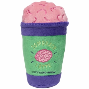 15% OFF: FuzzYard Halloween Zombrain Latte Plush Dog Toy dog puzzle toy dog slow feeder dog treat ball dog brain toy dog feeder toy