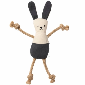 15% OFF: FuzzYard Life Cotton Bunny Plush Cat Toy (Slate Grey) cat treats catnip grass for cats organic cat grass cat grass seeds