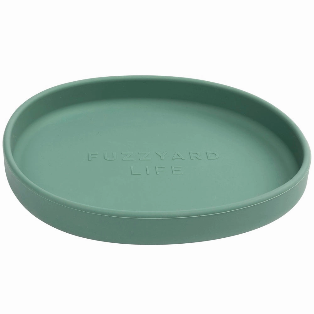 15% OFF: FuzzYard Life Silicone Dish Cat Bowl (Myrtle Green) cat leash cat bowtie cat hat cat bandana cat costume