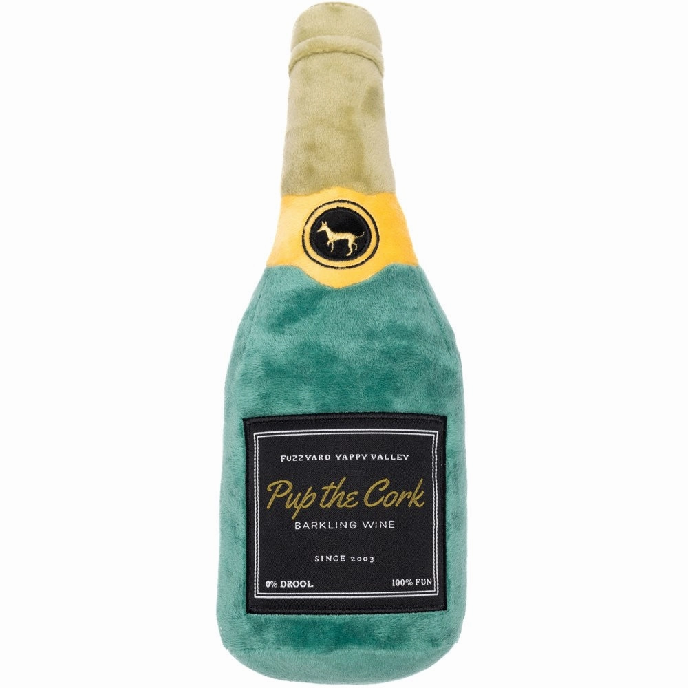 15% OFF: FuzzYard Pup The Cork Sparkling Wine Plush Dog Toy cat dry food crunchy cat food fish formula dry cat food adult cat kibble kitten dry food