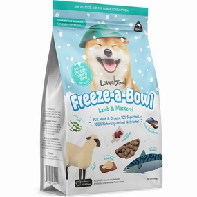 15% OFF: Loveabowl Freeze-A-Bowl Lamb & Mackerel Grain-Free Freeze-Dried Raw Dog Food dog grooming shampoo collar crate feeding supplies