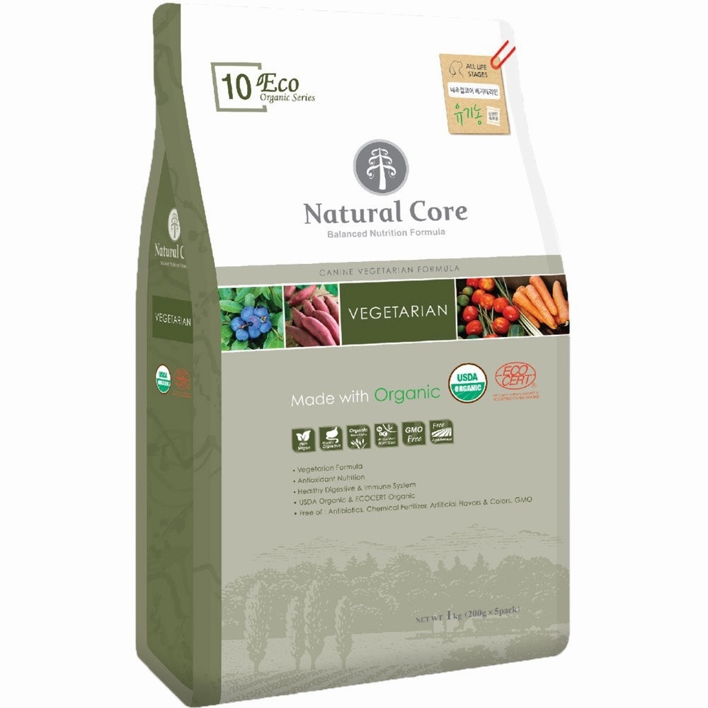15% OFF: Natural Core Eco 10 Organic Vegetarian Dry Dog Food freeze dried dog treats dog freeze snacks raw dog treat dehydrated dog food meat dog snack
