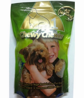15% OFF: Nature's 1 Chewy Chewies Dog Treats 200g dog grooming shampoo collar crate feeding supplies
