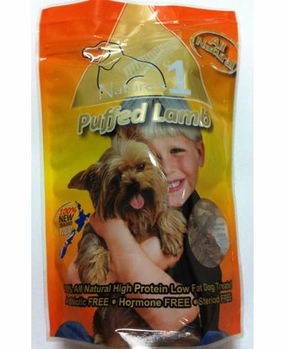 15% OFF: Nature's 1 Puffed Lamb Dog Treats 100g dog grooming shampoo collar crate feeding supplies