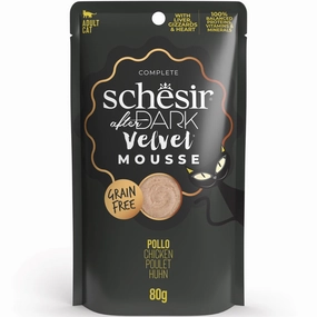 15% OFF: Schesir After Dark Velvet Mousse Chicken Grain-Free Adult Pouch Cat Food 80g cat general supplies cat toys cat grooming cat food cat litter