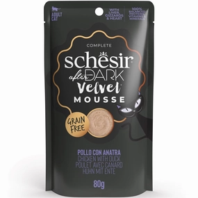 15% OFF: Schesir After Dark Velvet Mousse Chicken With Duck Grain-Free Adult Pouch Cat Food 80g dog travel bag car seat cover pet carrier for car training leash dog training whistle