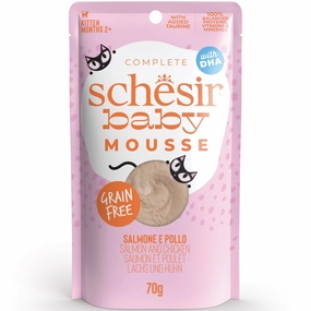 15% OFF: Schesir Baby Mousse Chicken & Salmon Grain-Free Kitten Pouch Cat Food 70g dog travel bag car seat cover pet carrier for car training leash dog training whistle