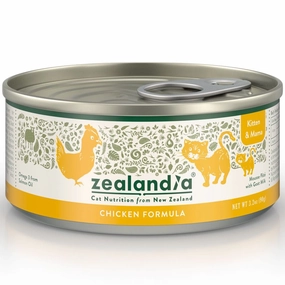 15% OFF: Zealandia Chicken Grain-Free Kitten Canned Cat Food 90g cat food cans soft cat food high protein cat food natural cat food senior cat food