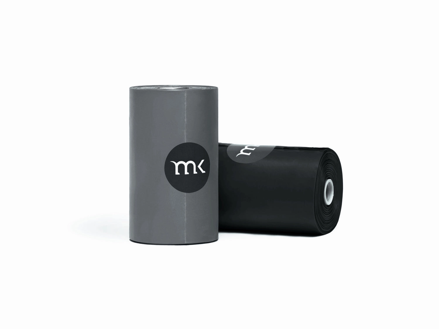 160-Count Modern Kanine Dog Waste Bags, 8 Refill Rolls in Black & Grey