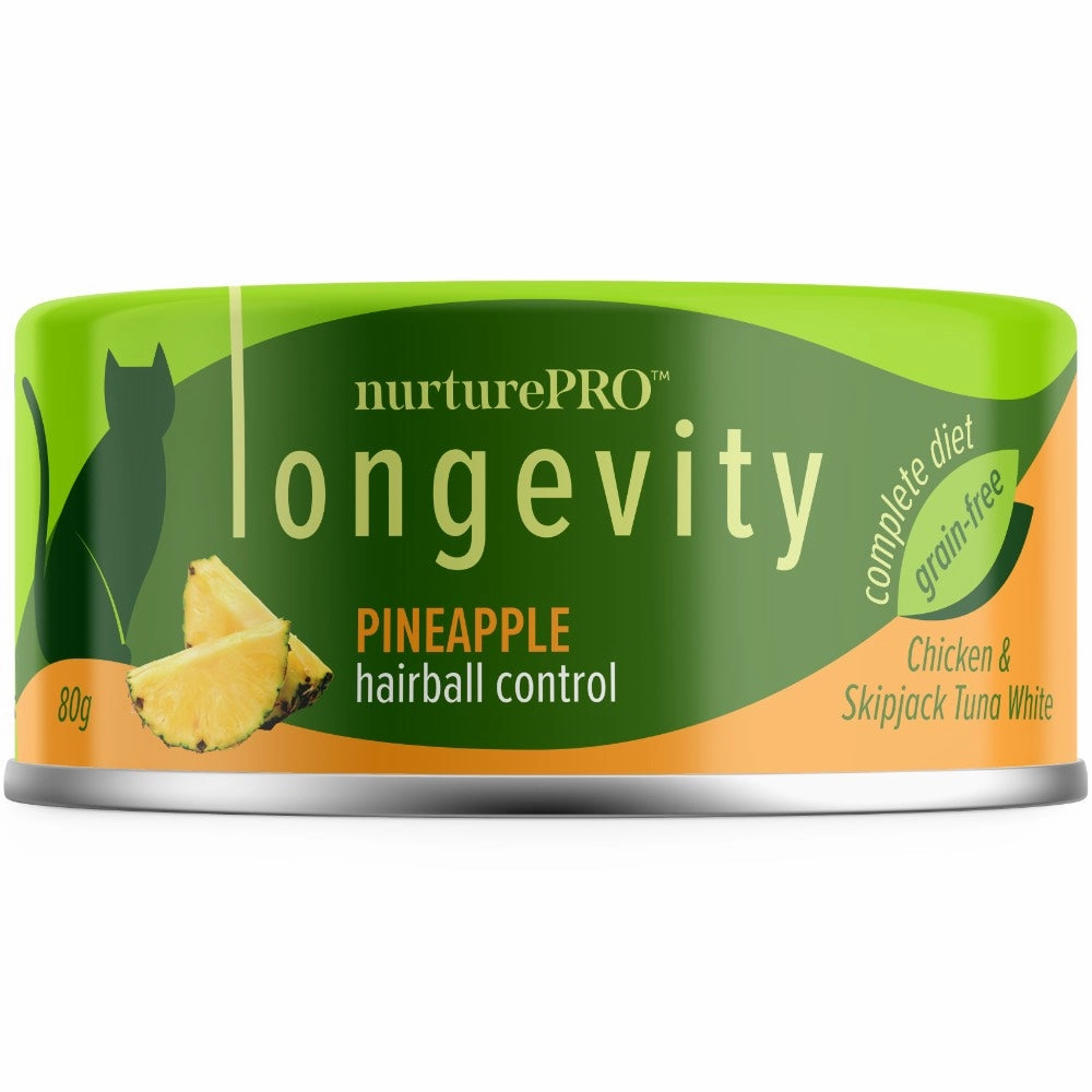 18% OFF: Nurture Pro Longevity Chicken & Skipjack Tuna White Meat With Pineapple Canned Cat Food 80g cat general supplies cat toys cat grooming cat food cat litter