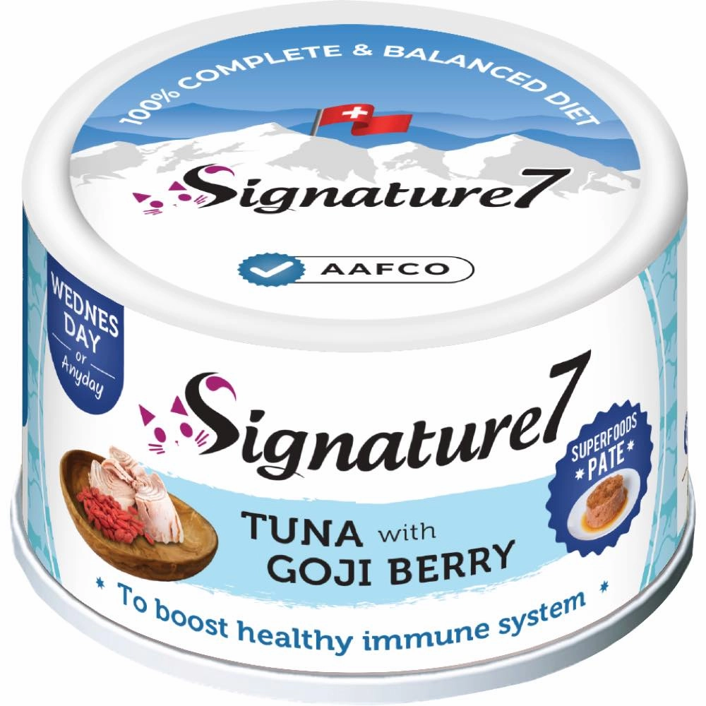 18% OFF: Signature7 Tuna With Goji Berry Pate (Wed) Canned Cat Food 80g cat general supplies cat toys cat grooming cat food cat litter