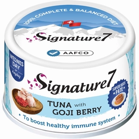 18% OFF: Signature7 Tuna With Goji Berry Pate (Wed) Canned Cat Food 80g cat general supplies cat toys cat grooming cat food cat litter