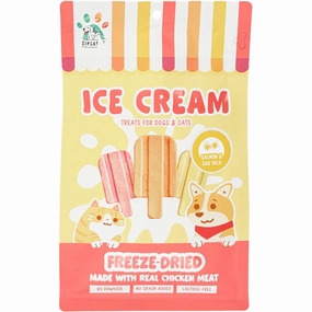 18% OFF: Singapaw Ice Cream Chicken With Salmon & Egg Yolk Grain-Free Freeze-Dried Treats For Cats & Dogs 48g cat general supplies cat toys cat grooming cat food cat litter