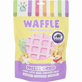 18% OFF: Singapaw Waffle Chicken & Blueberry Grain-Free Freeze-Dried Treats For Cats & Dogs 120g dog grooming shampoo collar crate feeding supplies