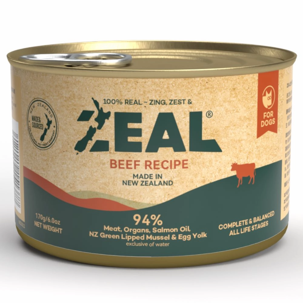 18% OFF: Zeal Beef Recipe Grain-Free Canned Dog Food 170g dog grooming shampoo collar crate feeding supplies