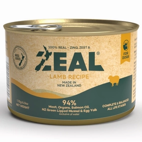 18% OFF: Zeal Lamb Recipe Grain-Free Canned Dog Food 170g dog grooming shampoo collar crate feeding supplies