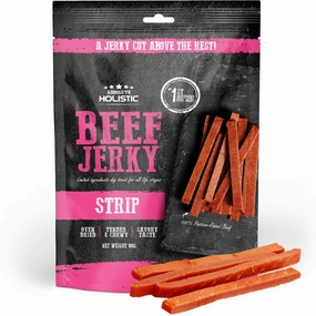 20% OFF: Absolute Holistic Beef Jerky Strip Dog Treats 100g dog grooming shampoo collar crate feeding supplies