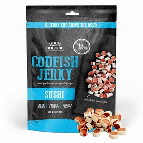 20% OFF: Absolute Holistic Codfish & Whitefish Sushi Grain Free Dog Treats 100g dog grooming shampoo collar crate feeding supplies