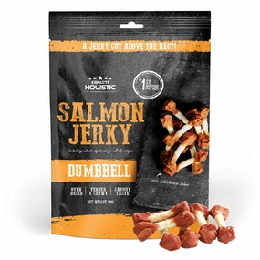 20% OFF: Absolute Holistic Salmon Dumbbell Grain Free Dog Treat 100g dog grooming shampoo collar crate feeding supplies