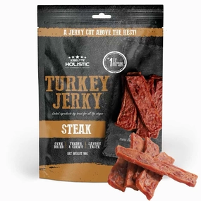 20% OFF: Absolute Holistic Turkey Jerky Steak Dog Treats 100g dog grooming shampoo collar crate feeding supplies