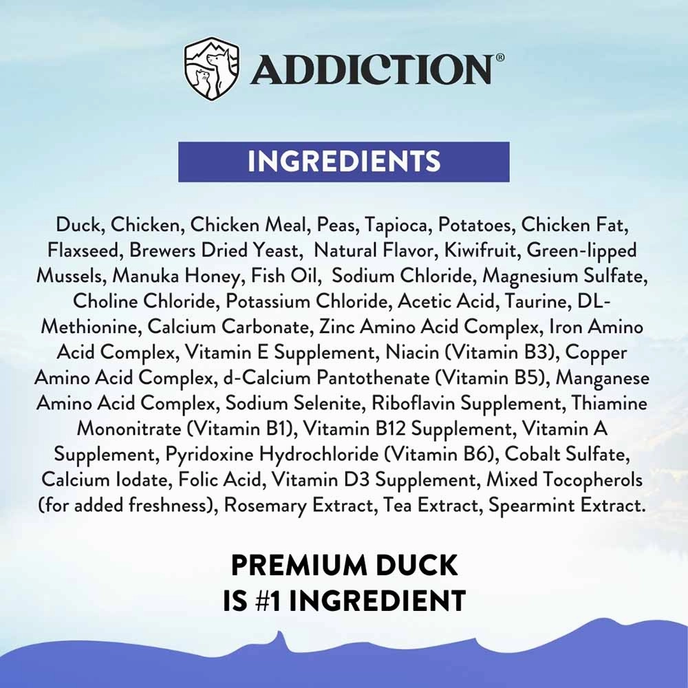 20% OFF: Addiction Duck Royale Entree Grain-Free Small Breed Dry Dog Food 1.5kg
