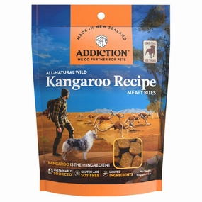 20% OFF: Addiction Meaty Bites Kangaroo Grain-Free Dog Treats 4oz dog grooming shampoo collar crate feeding supplies