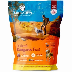 20% OFF: Addiction Outback Kangaroo Feast Grain Free Raw Alternative Dog Food 2lb dog grooming shampoo collar crate feeding supplies