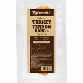 20% OFF: AFreschi Natural Turkey Tendon Bone Grain-Free Dog Chew (Small) 15g no pull dog harness nylon dog leash dog walking set dog vest harness pet lead