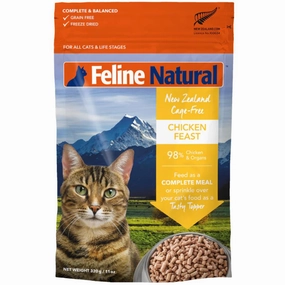20% OFF: Feline Natural Chicken Feast Freeze Dried Raw Cat Food 320g pet health pet wellness pet pain relief pet probiotic pet calming